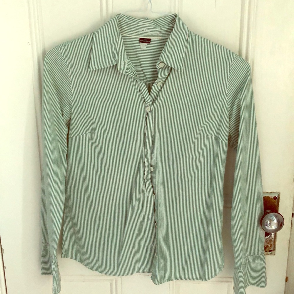 Striped Jcrew Button-up
